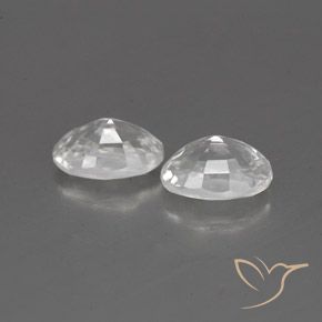 Gemas de Circón Blanco natural de 1.71 ct, Ovalada, VVS