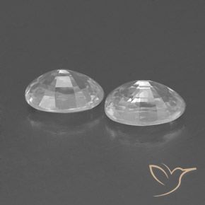 Gemas de Circón Blanco natural de 1.66 ct, Ovalada, VVS
