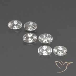 4.79ctw Natural Blanco Circón, Ovalada, VVS-VS