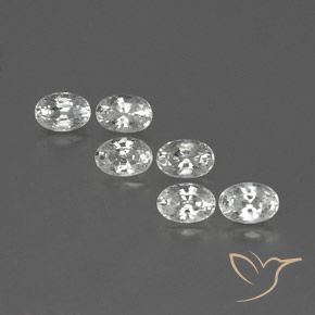 4.82ctw Natural Blanco Circón, Ovalada, VVS-VS