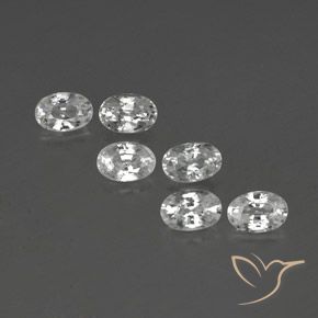 4.63ctw Natural Blanco Circón, Ovalada, VVS-VS