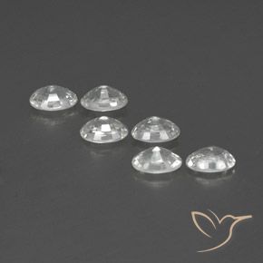 Gemas de Circón Blanco natural de 4.63 ct, Ovalada, VVS-VS