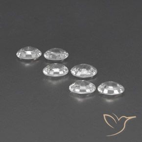 Gemas de Circón Blanco natural de 4.25 ct, Ovalada, VVS-VS