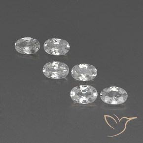 4.10ctw Natural Blanco Circón, Ovalada, VVS-VS
