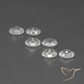Gemas de Circón Blanco natural de 4.70 ct, Ovalada, VVS-VS