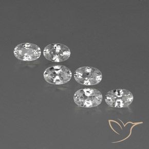 4.72ctw Natural Blanco Circón, Ovalada, VVS-VS