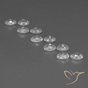 Gemas de Circón Blanco natural de 7.92 ct, Ovalada, VVS-VS