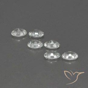 Gemas de Circón Blanco natural de 4.21 ct, Ovalada, VVS-VS