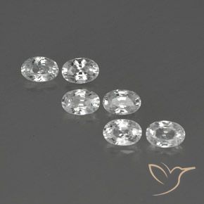 4.69ctw Natural Blanco Circón, Ovalada, VVS-VS