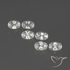 4.75ctw Natural Blanco Circón, Ovalada, VVS-VS, Photo A