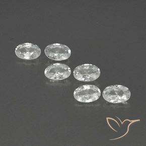 4.05ctw Natural Blanco Circón, Ovalada, VVS-VS