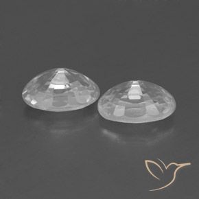 Gemas de Circón Blanco natural de 1.65 ct, Ovalada, VVS-VS