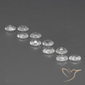 Gemas de Circón Blanco natural de 7.50 ct, Ovalada, VVS-VS