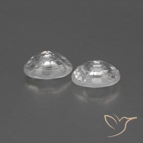 Gemas de Circón Blanco natural de 1.74 ct, Ovalada, VVS-VS