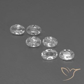 3.75ctw Natural Blanco Circón, Ovalada, VVS-VS