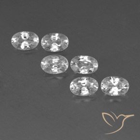 4.64ctw Natural Blanco Circón, Ovalada, VVS-VS