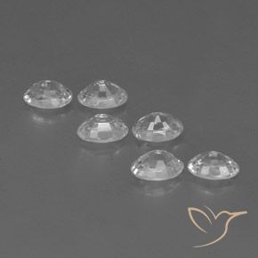 Gemas de Circón Blanco natural de 4.68 ct, Ovalada, VVS-VS