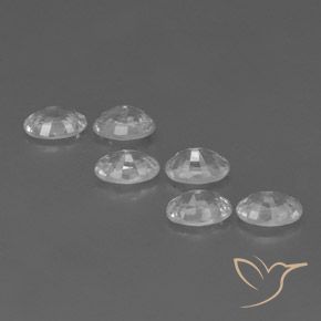 Gemas de Circón Blanco natural de 4.55 ct, Ovalada, VVS-VS