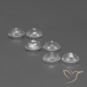 Gemas de Circón Blanco natural de 5.01 ct, Ovalada, VVS-VS