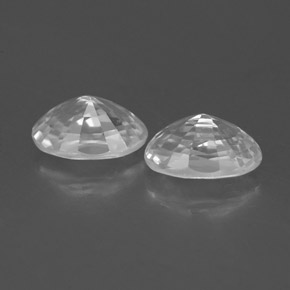 Gemas de Circón Blanco natural de 1.60 ct, Corte Óvalo, VVS