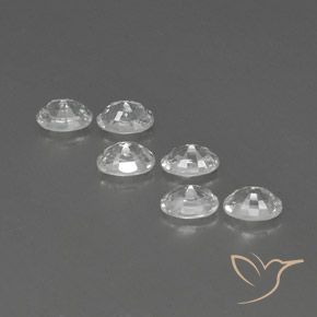 Gemas de Circón Blanco natural de 5.00 ct, Ovalada, VVS-VS