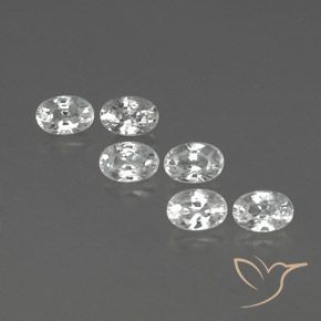 5.04ctw Natural Blanco Circón, Ovalada, VVS-VS