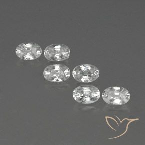 4.64ctw Natural Blanco Circón, Ovalada, VVS-VS