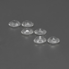 Gemas de circón blanco natural de  ct, corte óvalo, VVS-VS