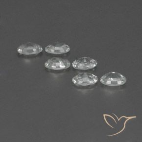 Gemas de Circón Blanco natural de 4.13 ct, Ovalada, VVS-VS