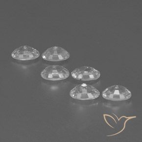 Gemas de Circón Blanco natural de 4.60 ct, Ovalada, VVS-VS