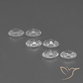 Gemas de Circón Blanco natural de 4.15 ct, Ovalada, VVS-VS