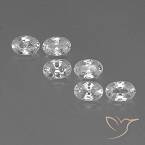 4.64ctw Natural Blanco Circón, Ovalada, VVS-VS