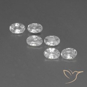 4.01ctw Natural Blanco Circón, Ovalada, VVS-VS