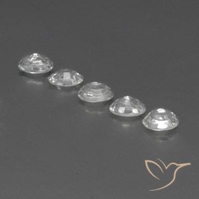 Gemas de Circón Blanco natural de 3.96 ct, Ovalada, VVS