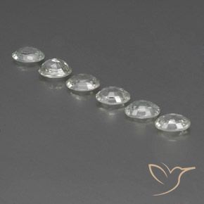 Gemas de Circón Blanco natural de 4.52 ct, Ovalada, VVS