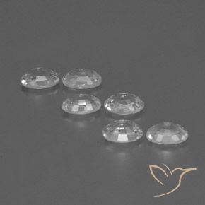 Gemas de Circón Blanco natural de 4.57 ct, Ovalada, VVS-VS