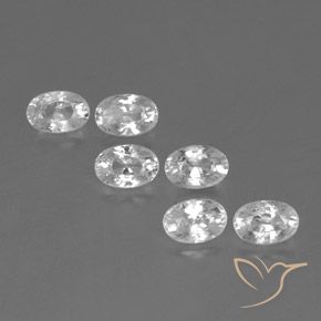 4.60ctw Natural Blanco Circón, Ovalada, VVS-VS