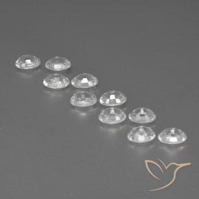 Gemas de Circón Blanco natural de 8.30 ct, Ovalada, VVS-VS