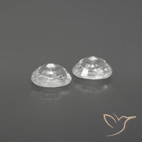 Gemas de Circón Blanco natural de 1.75 ct, Ovalada, VVS