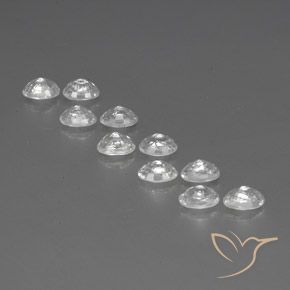 Gemas de Circón Blanco natural de 8.40 ct, Ovalada, VVS-VS