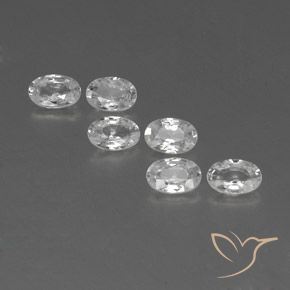 4.06ctw Natural Blanco Circón, Ovalada, VVS-VS