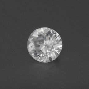 Circón Blanco natural de 0.81 ct, Corte Redondo, VVS-VS