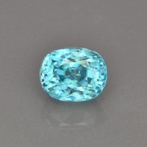 Circón Azul natural de 4.15 ct, Corte Óvalo, VVS-VS