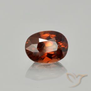 Circón Marrón jengibre natural de 1.62 ct, Ovalada, VVS