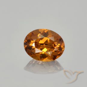 1.35ct Natural Marrón medio Circón, Ovalada, VVS