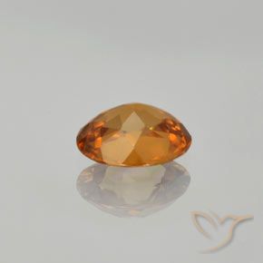 Circón Marrón medio natural de 1.35 ct, Ovalada, VVS