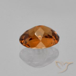 Circón Naranja oscuro natural de 1.53 ct, Ovalada, VVS