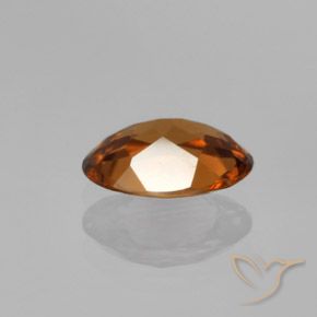 Circón Naranja oscuro natural de 1.49 ct, Ovalada, VVS