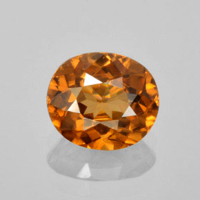 Circón Naranja natural de 1.55 ct, Corte Óvalo, VVS