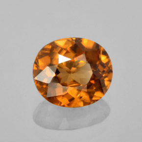 Circón Naranja natural de 1.55 ct, Corte Óvalo, VVS